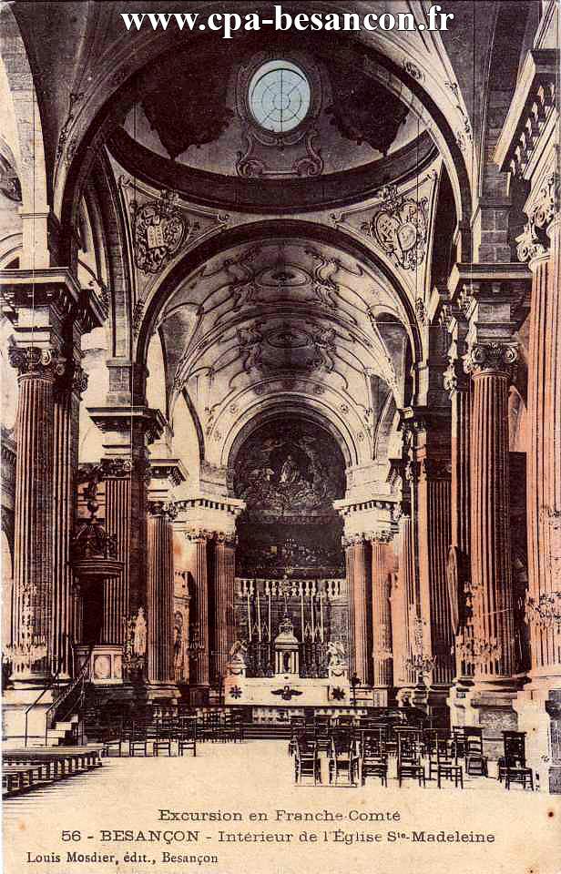 Excursion en Franche-Comté 56 - BESANÇON - Intérieur de l’Église Ste-Madeleine